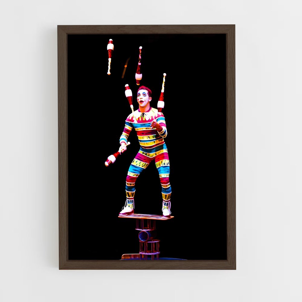 Poster Le Clown Équilibriste – affiche Cirque (vue 5)